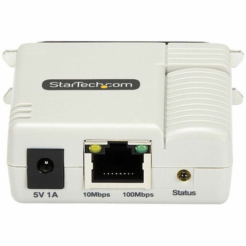 StarTechcom Ethernet to Parallel Network Print Server 10100Mbps LAN WebUI Enabled Centronics Ethernet Printer Server Adapter - 1 PM1115P3