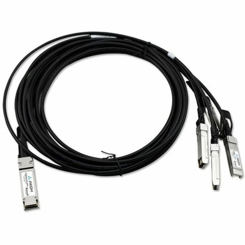 Axiom 100GBASE-CR4 QSFP28 to 4 SFP28 Passive DAC Fortinet Compatible 3m - 98 ft Twinaxial Network Cable for Network Device Router - FN-CABLE-QSFP28-4SFP28-3-AX