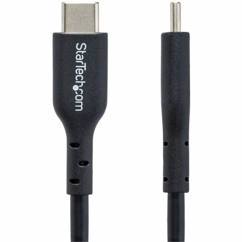 StarTechcom 3ft 09m USB-C Charging Cable USB 20 Type-C Laptop Charger Cord 60W Power Delivery TPE Jacket Data Transfer Cable USB2CC3FBKE