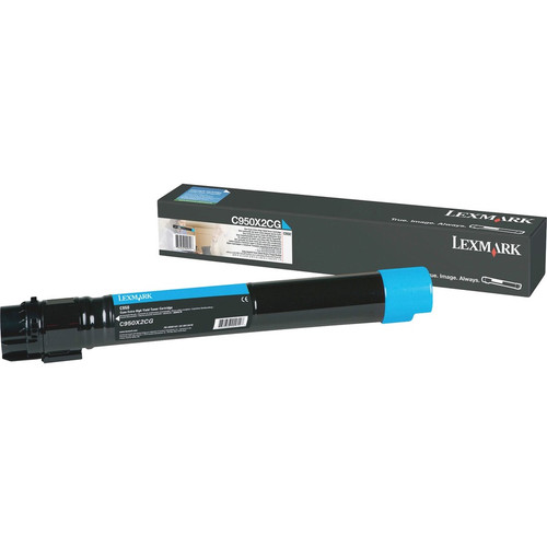 Lexmark C950X2CG Original Toner Cartridge - Laser - Extra High Yield - 22000 Pages - Cyan - 1 Each (Fleet Network)