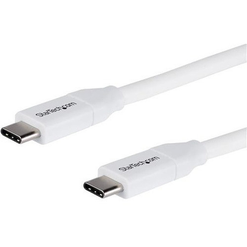 StarTechcom 4m 13 ft USB C to USB C Cable w 5A PD - MM - White - USB 20 - USB-IF Certified - USB Type C Cable - USB C Charging - C USB2C5C4MW