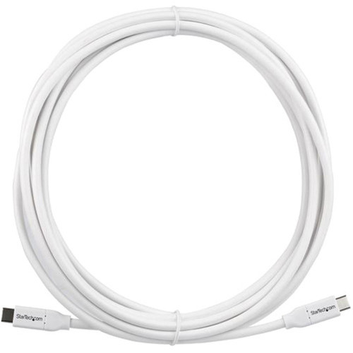 StarTechcom 4m 13 ft USB C to USB C Cable w 5A PD - MM - White - USB 20 - USB-IF Certified - USB Type C Cable - USB C Charging - C USB2C5C4MW