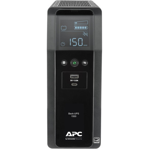 Schneider Electric Back-UPS Pro 15KVA Tower UPS - Tower - AVR - 16 Hour Recharge - 310 Minute Stand-by - 120 V AC Input - 120 V AC - BN1500M2-CA