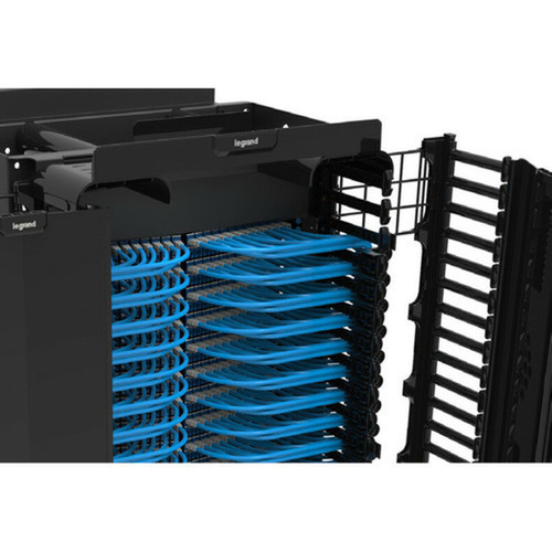 Legrand Wire Cage Kit Q-Series Manager Kit of 4 12 Width - Wire Cage - Black - 4 - Steel QVMDCK12