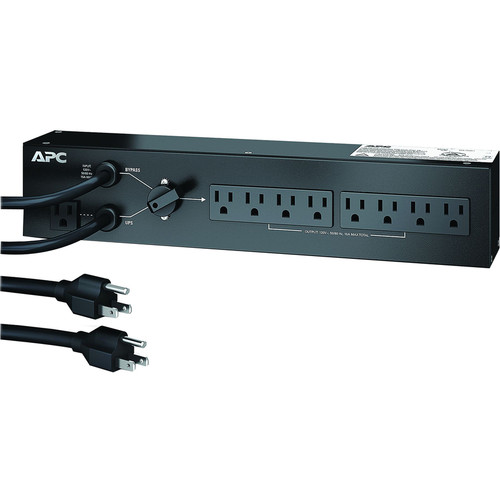 APC by Schneider Electric 8-Outlets 1.5kVA PDU - 8 x NEMA 5-15R - 120 V AC - 1.50 kW - Rack Mount (Fleet Network)