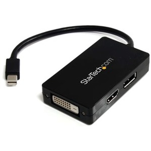 StarTech.com Travel A/V adapter - 3-in-1 Mini DisplayPort to DisplayPort DVI or HDMI converter - for Monitor - 5.91 - 1 x Mini Male (Fleet Network)