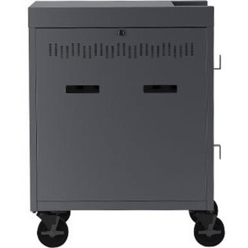 Bretford Pre-wired CUBE Cart - 2 Shelf - 5 127 mm Caster Size - Steel - 30 Width x 265 Depth x 375 Height - Red - For 32 TVC32USBC-RED