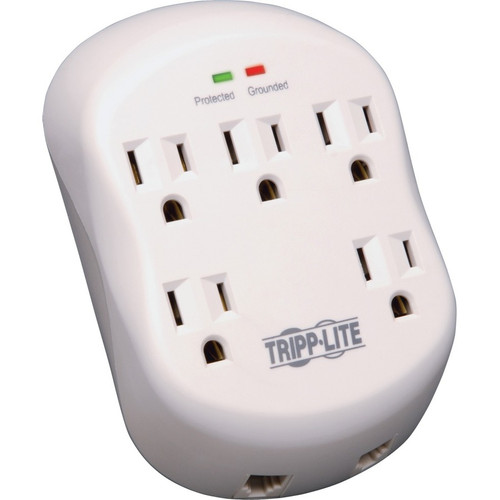 Tripp Lite SK5TEL-0 5-Outlets Surge Suppressor - 5 Receptacle(s) - 1.88 kVA - 1080 J - 120 V AC Input - 120 V AC Output (Fleet Network)