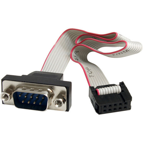 StarTechcom_16in_9_Pin_Serial_Male_to_10_Pin_Motherboard_Header_Panel_Mount_Cable_-_for_Motherboard_-_16_-_1_Pack_-_1_x_DB-9_Male_-_1_PNL9M16