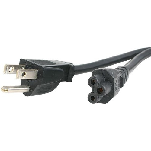 StarTech.com 3 ft Standard Laptop Power Cord - NEMA 5-15P to C5 - 3ft - NEMA 5-15P - IEC 60320 C5 - Black (Fleet Network)