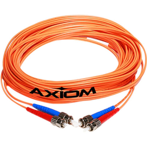 Axiom Fiber Optic Duplex Cable - 131.2 ft Fiber Optic Network Cable for Network Device - First End: 2 x LC Male Network - Second End: (Fleet Network)