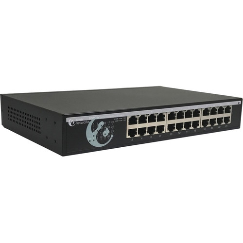 Amer SGRD24 Ethernet Switch - 24 Ports - 2 Layer Supported - Rack-mountable, Desktop - Lifetime Limited Warranty (Fleet Network)