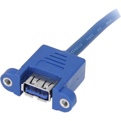 StarTechcom_2_Port_Panel_Mount_USB_30_Cable_-_USB_A_to_Motherboard_Header_Cable_FF_-_USB_for_Motherboard_-_164_ft_-_1_Pack_-_2_x_A_USB3SPNLAFHD