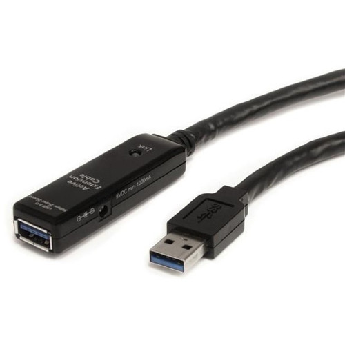 StarTech.com 3m USB 3.0 Active Extension Cable - M/F - USB - 9.84 ft - 1 Pack - 1 x Type A Male USB - 1 x Type A Female USB - - Black (Fleet Network)