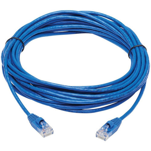 Tripp Lite by Eaton Cat6a 10G Snagless Molded Slim UTP Network Patch Cable MM Blue 25 ft - 25 ft Category 6a Network Cable for - N261-S25-BL
