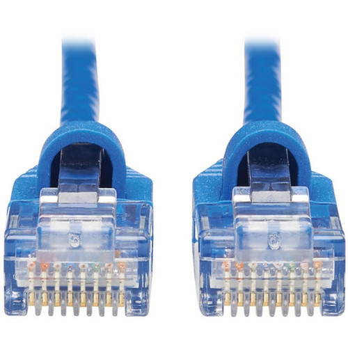 Tripp Lite by Eaton Cat6a 10G Snagless Molded Slim UTP Network Patch Cable MM Blue 25 ft - 25 ft Category 6a Network Cable for - N261-S25-BL