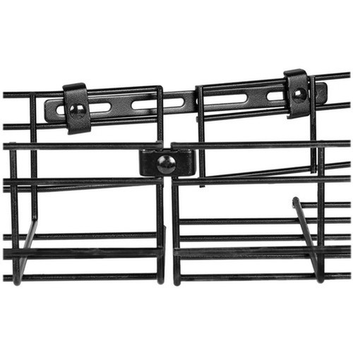 Tripp Lite by Eaton Strengthening Bar Kit for Wire Mesh Cable Trays - Cable Management Bar - Black Powder Coat - Metal SRWBHDCPLR