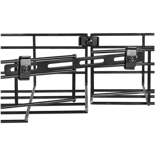 Tripp Lite by Eaton Strengthening Bar Kit for Wire Mesh Cable Trays - Cable Management Bar - Black Powder Coat - Metal SRWBHDCPLR