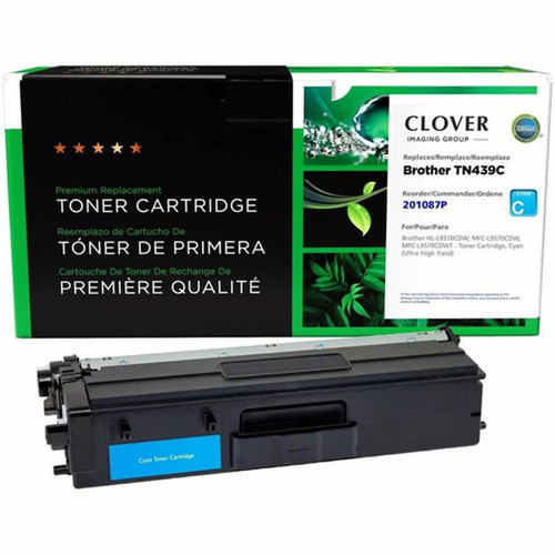 CIG Remanufactured Ultra High Yield Laser Toner Cartridge - Alternative for Brother TN439C TN439C - Cyan Each - 9000 Pages 201087P