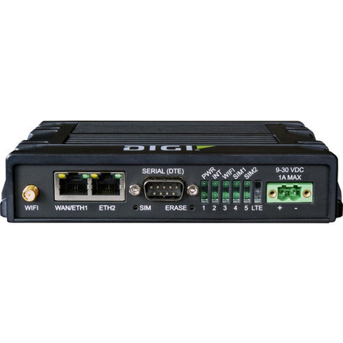 Digi IX20 2 SIM Cellular Ethernet Wireless Router - 4G - GSM 850 GSM 900 GSM 1800 GSM 1900 - LTE EDGE GPRS - 1 x Network Port - IX20-00G4