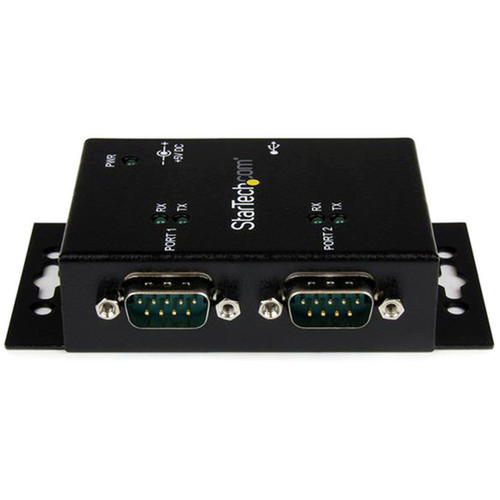 StarTechcom_USB_to_Serial_Adapter_-_2_Port_-_Wall_Mount_-_Din_Rail_Clips_-_Industrial_-_COM_Port_Retention_-_FTDI_-_DB9_-_2_x_9-pin_1_ICUSB2322I