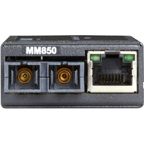 Black Box MultiPower Miniature TransceiverMedia Converter - 1 x Network RJ-45 - 1 x SC Ports - DuplexSC Port - Multi-mode - Fast - LHC041A-R4
