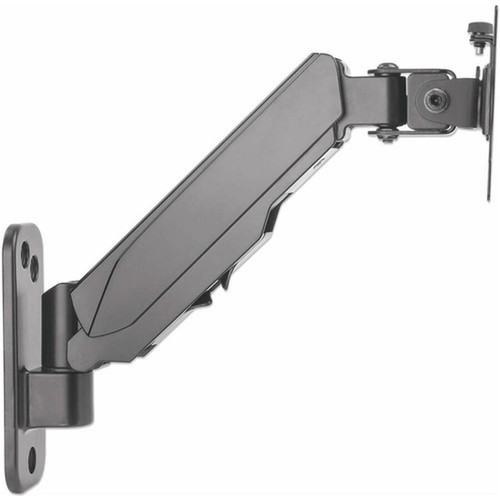 Manhattan 461603 Wall Mount for Monitor Display TV Flat Panel Display Curved Screen Display - Black - Height Adjustable - 1 - 17 461603