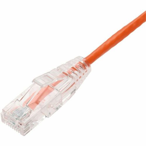 AddOn 5ft Orange CAT 6A Slim PVC Ethernet Cable Snagless Clear-Claw RJ-45 MM - 5 ft Category 6a Network Cable for Network Device - 1 ADD-5FSLCAT6A-OE