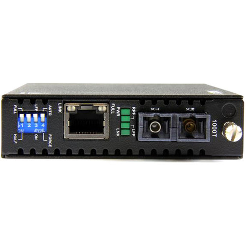 StarTechcom_Gigabit_Ethernet_Single_Mode_Fiber_Media_Converter_SC_40_km_-_1000_Mbps_-_Supports_standalone_operation_or_installation_ET91000SM402