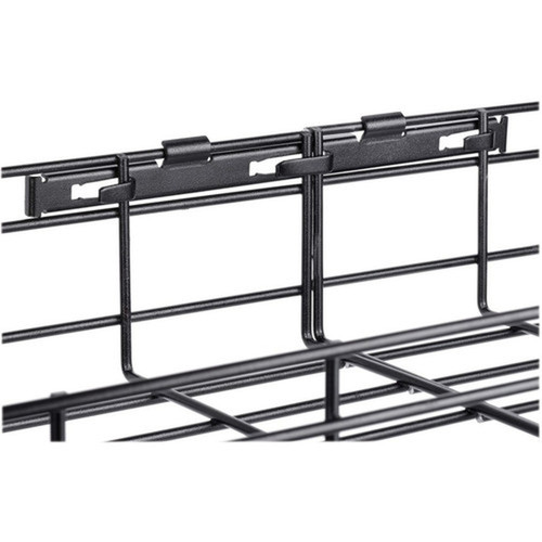 Tripp Lite by Eaton Wire Mesh Cable Tray - 150 x 50 x 1500 mm 6 in x 2 in x 5 ft 2-Pack - Cable Tray - Black Powder Coat - 2 - SRWB6210X2STR