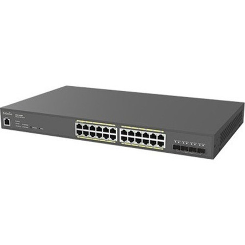 EnGenius Cloud Managed 24-Port Gigabit PoE Switch with 4 SFP Ports - 24 Ports - Manageable - 2 Layer Supported - Modular - 240 W PoE ECS1528P