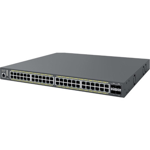 EnGenius Cloud Managed 48-Port Gigabit PoE Switch with 4 SFP Ports - 48 Ports - Manageable - 2 Layer Supported - Modular - 410 W PoE ECS1552P