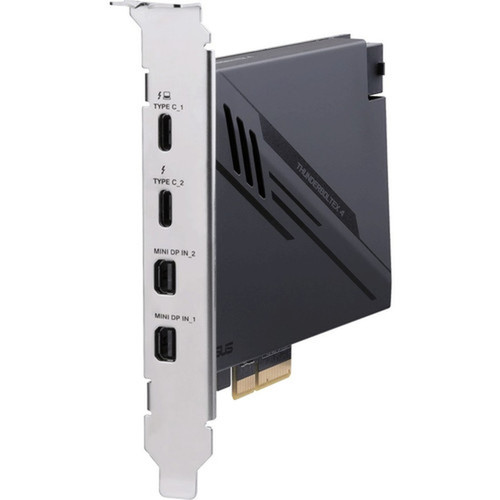 Asus ThunderboltEX 4 ThunderboltUSB Adapter - PCI Express 30 x4 - Plug-in Card - 2 Thunderbolt Ports - PC THUNDERBOLTEX4