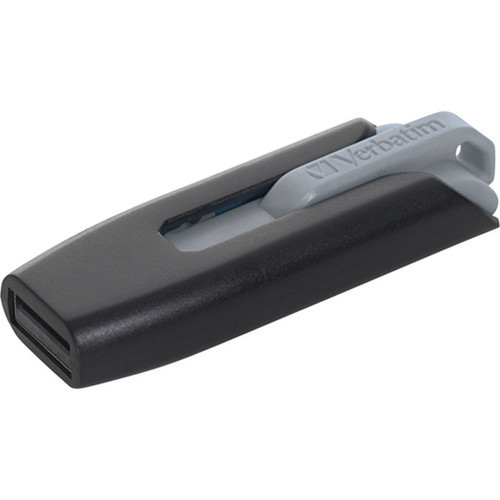 Verbatim_64GB_Store_n_Go_V3_USB_30_Flash_Drive_-_Gray_-_64_GB_-_USB_30_-_80_MBs_Read_Speed_-_25_MBs_Write_Speed_-_Black_Gray_-_49174