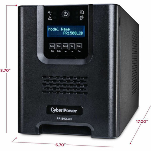 CyberPower_Smart_App_Sinewave_PR1500LCD_1500VA_Pure_Sine_Wave_Mini-Tower_LCD_UPS_-_Mini-tower_-_AVR_-_3_Hour_Recharge_-_470_Minute_-_PR1500LCD