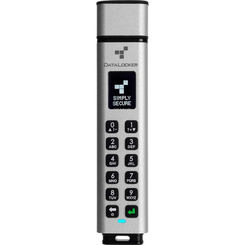 DataLocker K350 64 GB Encrypted USB Drive - 64 GB - USB 32 Gen 1 Type A USB 20 Type A - 190 MBs Read Speed - 190 MBs Write - - SK350-064-FE