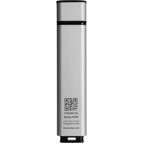 DataLocker K350 64 GB Encrypted USB Drive - 64 GB - USB 32 Gen 1 Type A USB 20 Type A - 190 MBs Read Speed - 190 MBs Write - - SK350-064-FE