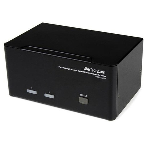 StarTechcom_2_Port_Triple_Monitor_DVI_USB_KVM_Switch_with_Audio__USB_20_Hub_-_2_Computers_-_1920_x_1200_-_6_x_USB_-_9_x_DVI_-_-_SV231TDVIUA