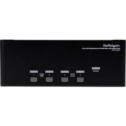 StarTechcom_4_Port_Triple_Monitor_DVI_USB_KVM_Switch_with_Audio__USB_20_Hub_-_4_Computers_-_1920_x_1200_-_8_x_USB_-_15_x_DVI_-_-_SV431TDVIUA