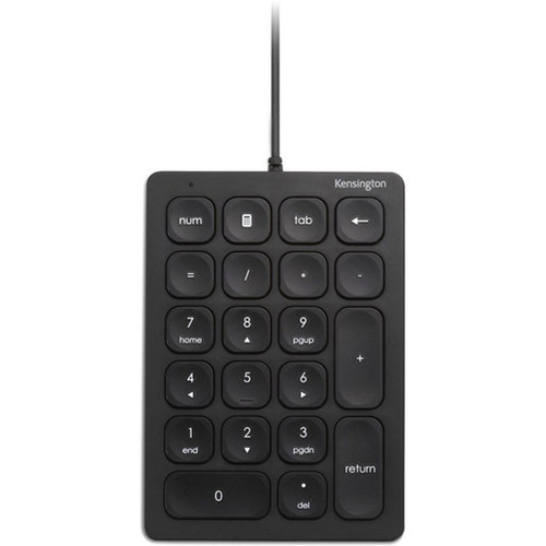 Kensington Wired Numeric Keypad - Cable Connectivity - USB Type A Interface - 21 Key - ChromeOS - Keyboard Notebook - PC Mac - - K79820WW