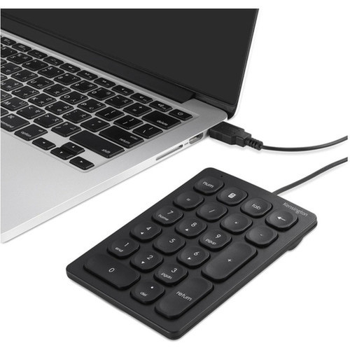 Kensington Wired Numeric Keypad - Cable Connectivity - USB Type A Interface - 21 Key - ChromeOS - Keyboard Notebook - PC Mac - - K79820WW