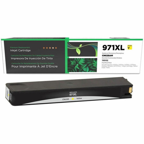 CIG Remanufactured High Yield Inkjet Ink Cartridge - Alternative for HP 971XL CN628AM - Yellow - 1 Each - 6600 Pages 118102