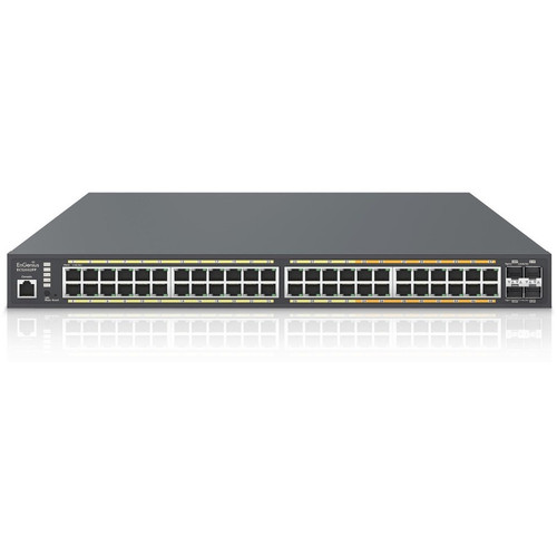 EnGenius ECS2552FP 48-Port Managed Ethernet Switch - 740W PoE Budget - 4x SFP+ Uplinks - Layer 2 - Rack-Mountable