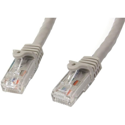 StarTech.com 5 ft Gray Gigabit Snagless RJ45 UTP Cat6 Patch Cable - 5ft Patch Cord - 1 x RJ-45 Male Network - 1 x RJ-45 Male Network - (Fleet Network)