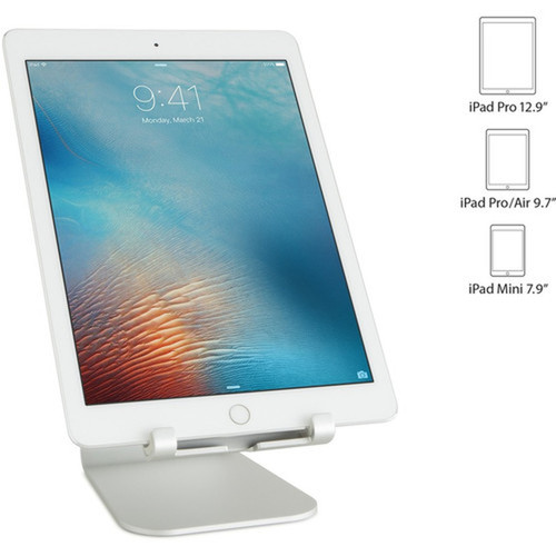 Rain Design mStand tablet stand - Silver - Angled stand provides a comfortable view Cable outlet for easy management 10050