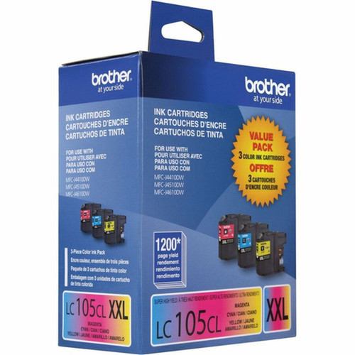 Brother Innobella LC1053PKS Original Ink Cartridge - Inkjet - High Yield - 1200 Pages Cyan 1200 Pages Magenta 1200 Pages Yellow - - LC1053PKS