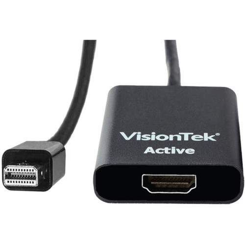 VisionTek Mini DisplayPort to HDMI 4K Active Adapter MF - HDMIMini DisplayPort AV Cable for AudioVideo Device TV Monitor PC - 900691