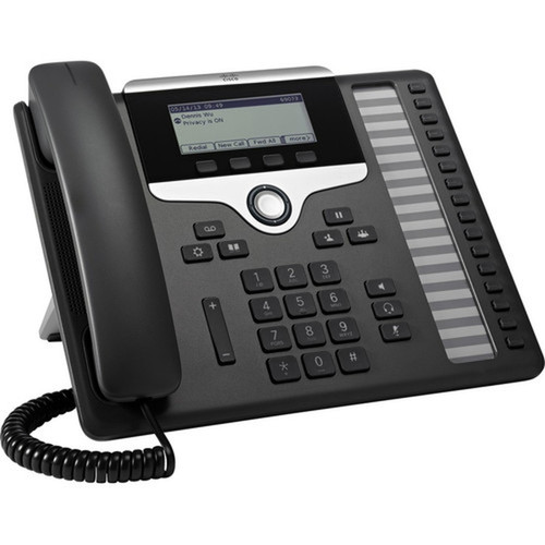 Cisco 7861 IP Phone - Corded - Wall Mountable Desktop - Charcoal - 16 x Total Line - VoIP - 2 x Network RJ-45 - PoE Ports CP-7861-3PCC-K9