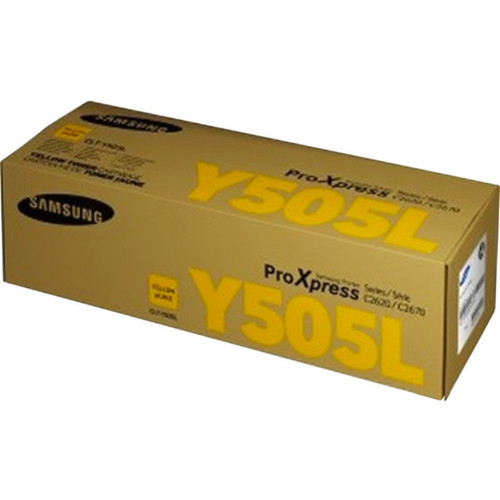 Samsung CLT-Y505L SU514A High Yield Laser Toner Cartridge - Yellow - 1 Each - 3500 Pages SU514A