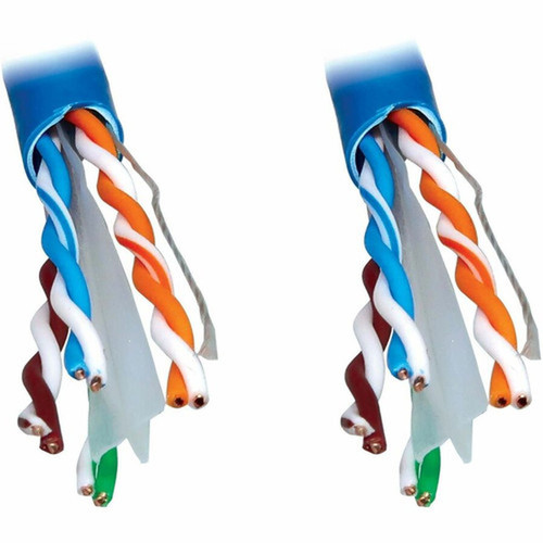 Tripp Lite by Eaton Cat6 1G Solid Core UTP Bulk Ethernet Cable LSZH Blue 1000 ft 305 m - 1000 ft Category 6 Network Cable for - N222-01K-BL-LS